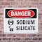Signmission Sodium Silicate Danger Sign, Plastic, 10in W x 7in L, 2PK OS-2PACK-DS-P-710-L-1936 - alternate 7